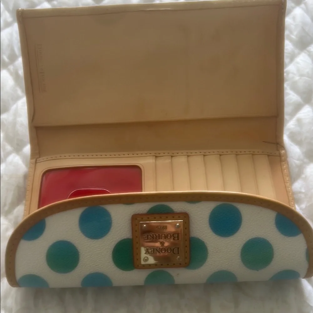 Dooney & Bourke Polka Dot Wallet - Picture 3 of 10